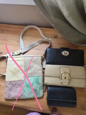 Coach 2000s bundle of 3 wallets